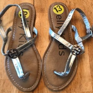 Kelly Kids silver girls sandals 13